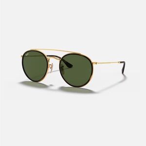 RAY BAN ROUND DOUBLE BRIDGE SUNGLASSES